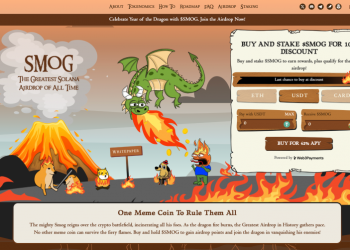 Solana Meme Coin Smog Token Attracts Thousands to Airdrop, Buy And Stake Earns 42% APY