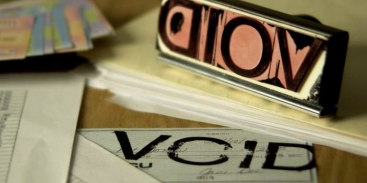 What is a void check?