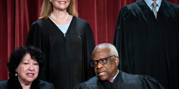 A conspicuous line on Trump from the Supreme Court’s left flank