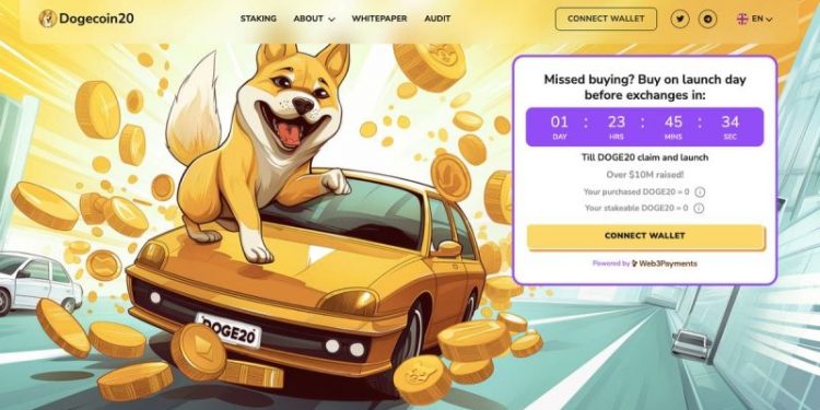 Dogecoin20 Presale Sells Out After Unprecedented Demand, Team Brings Claim Date and DEX Launch Forward