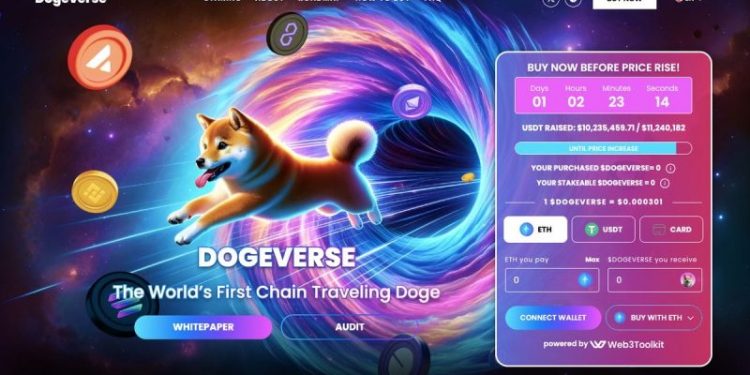 New Multichain Meme Coin Dogeverse Presale Smashes Through $10 Million