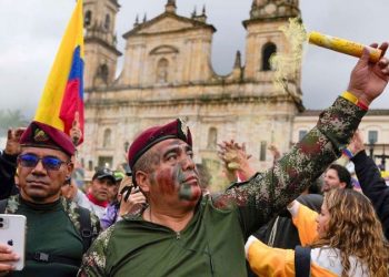 Tens of thousands of Colombians protest against leftist president’s agenda