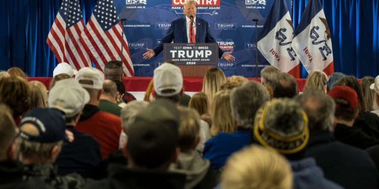 Trump embraces woman convicted of Jan. 6 crimes, helps raise money for legal costs