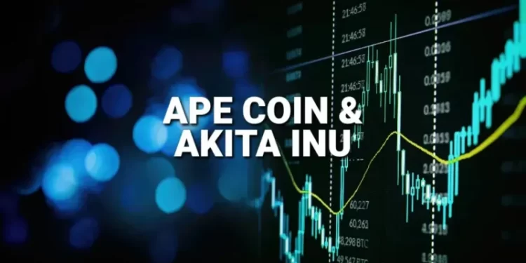 ApeCoin and Akita Inu: ApeCoin under pressure below 1,050