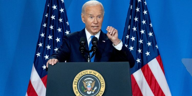 Biden says ‘anyway’ at least 9 times while trailing off in press conference