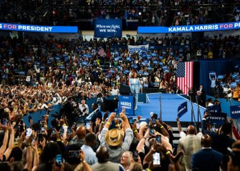 Harris holds raucous rally in Atlanta as she and Trump battle for Georgia