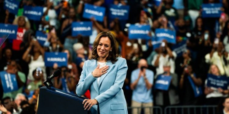 Fact-checking the first ads in the battle to define Kamala Harris