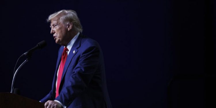 Trump, without evidence, in part faults Biden, Harris for assassination attempt