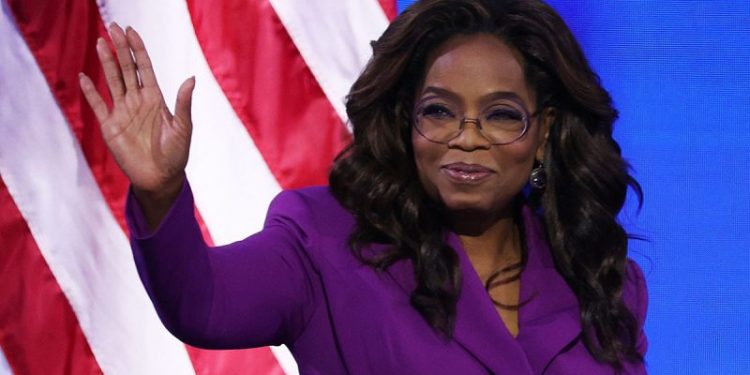 Oprah Winfrey makes surprise DNC appearance to rail against man she once considered running for office with