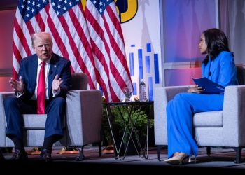 Trump issues many, many falsehoods at Black journalists’ convention