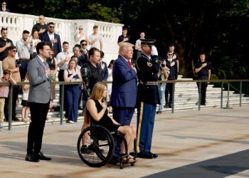 Trump visit to Arlington Cemetery sparks alleged altercation with aides