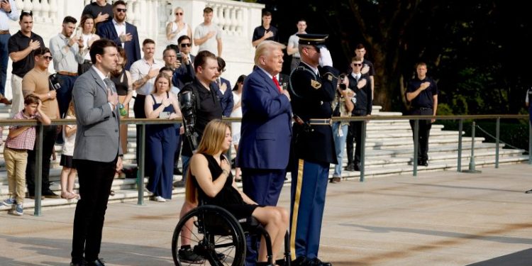 Trump visit to Arlington Cemetery sparks alleged altercation with aides