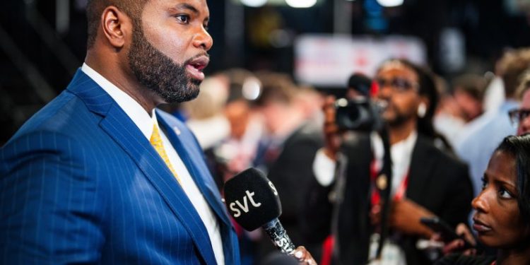 Trump’s attacks on Harris’s identity trip up a top supporter