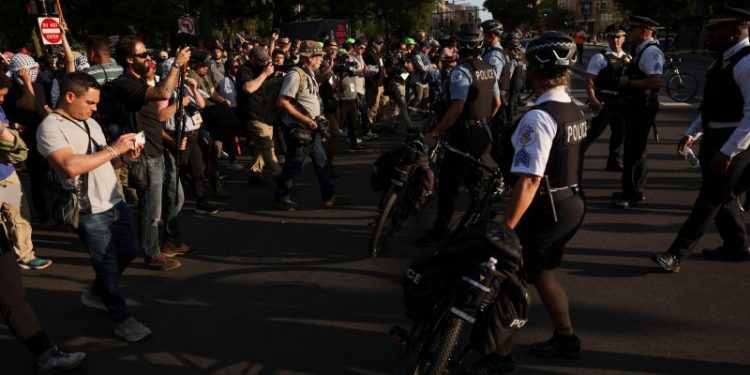 Protest march on DNC draws crowds but doesn’t overwhelm