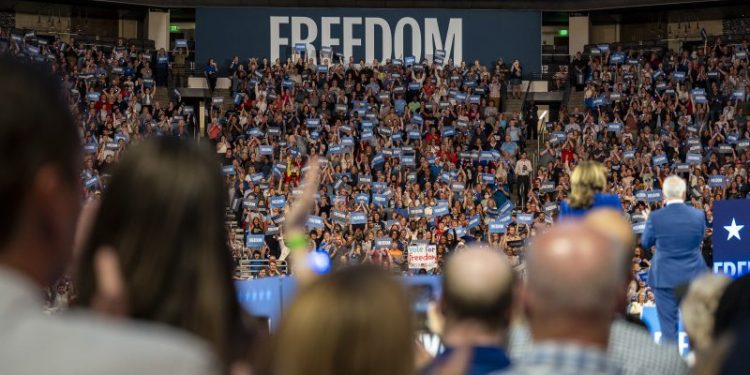 From democracy to freedom: How Kamala Harris shifted Democrats’ rhetoric