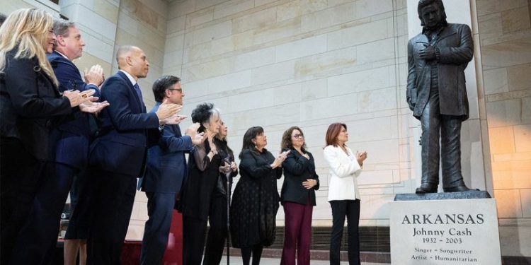 Johnny Cash monument unveiled on Capitol Hill: ‘Embodies the American spirit’