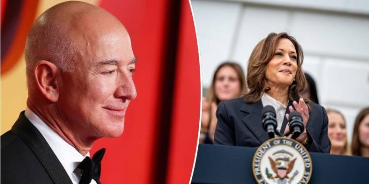 Bezos’ Amazon and Blue Origin back Harris as Alexa gushes over VP