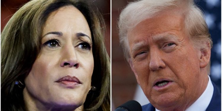 Trump aims to drag down Harris as he scrambles to keep up in tight race