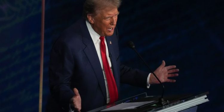 Trump uses debate to spread election falsehoods, defend Jan. 6 role