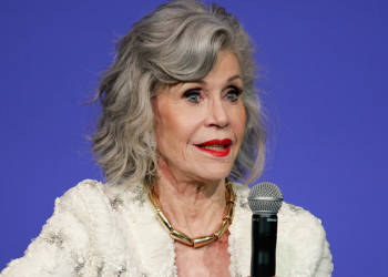 ‘Orange Man’ Trump will jail protesters, Jane Fonda claims at Harris event for overseas voters