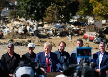 Trump refuses to denounce threats to FEMA, doubles down on falsehoods