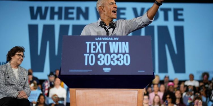 As Democratic icons stump for Harris, GOP elders keep distance from Trump