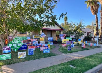 This campaign sign graveyard is bringing election losers back from the dead
