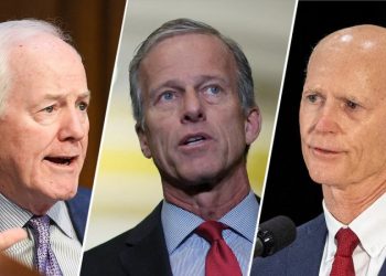 Rick Scott knocked out of Senate leader race on first ballot as Thune and Cornyn advance
