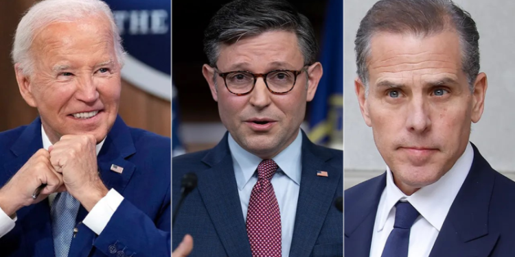‘Irreparably damaged’: Mike Johnson unleashes on Biden’s handling of justice over Hunter pardon