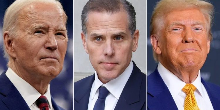 Biden, Trump both rip DOJ after president pardons Hunter